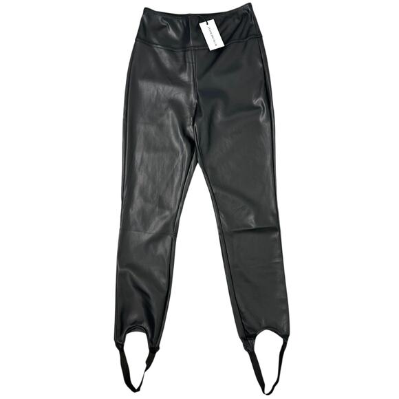 WeWoreWhat Vegan Leather Stirrup Leggings - Picture 4 of 8